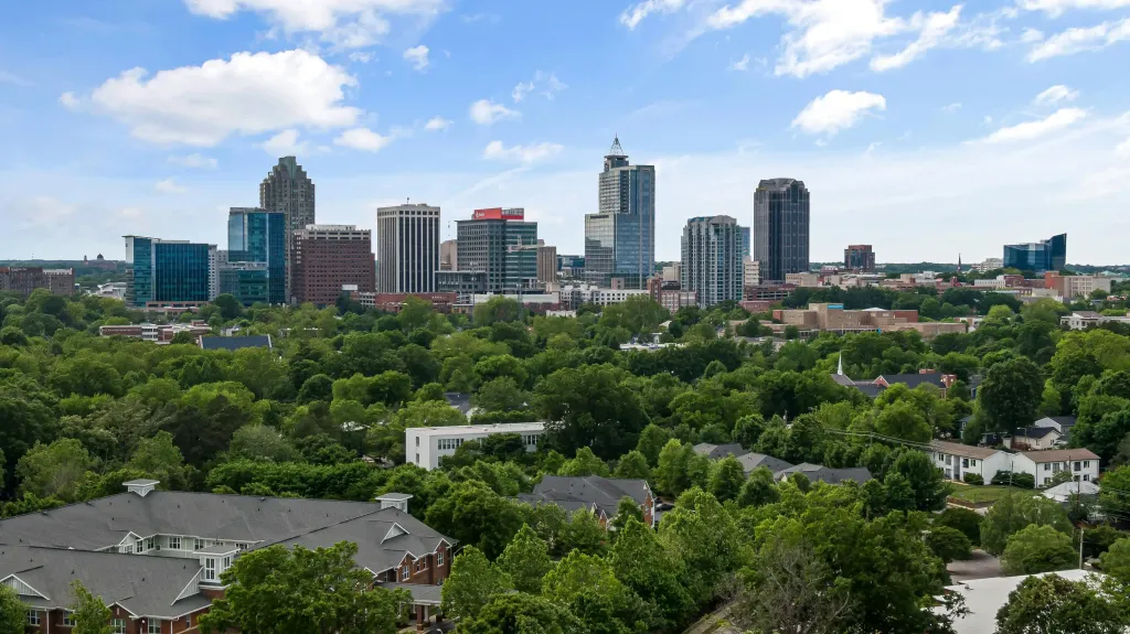 Raleigh NC skyline — Triangle Web Design's home market